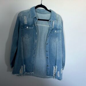 Oversized denim shirt/jacket